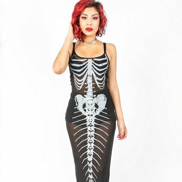 Iron Fist Dresses & Skirts - 💥6 HOUR SALE IRON FIST"BONE DEEP" MESH MAXI DRESS